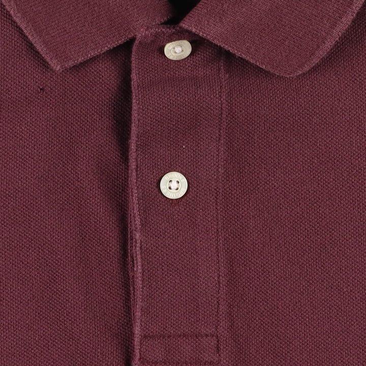 Brooks Brothers Men's Short Sleeve Polo Shirt, Size L cotton wine-red Vintage Second Hand