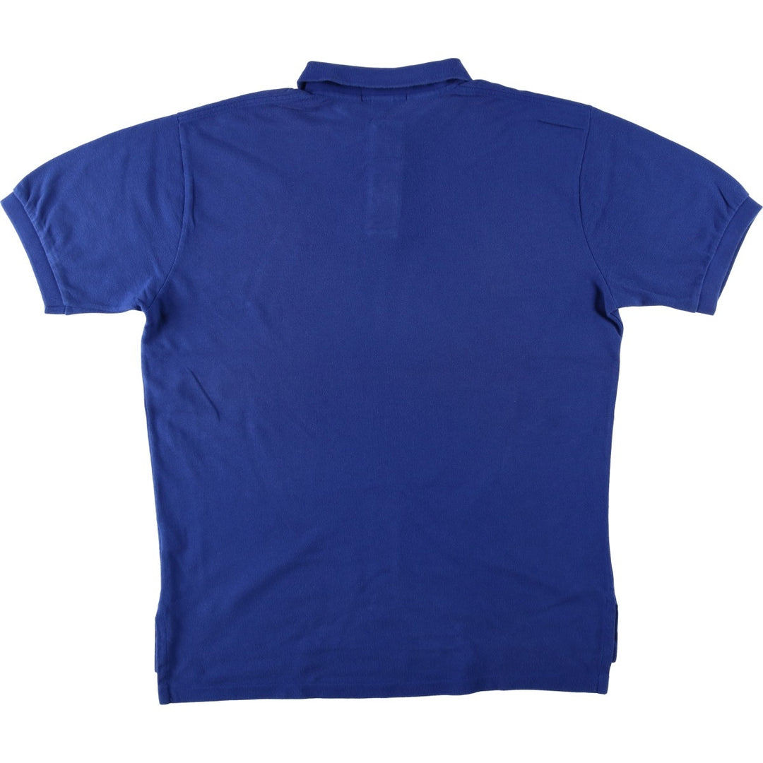 Ralph Lauren POLO by Ralph Lauren short sleeve polo shirt, men's size L cotton blue type Vintage Second Hand