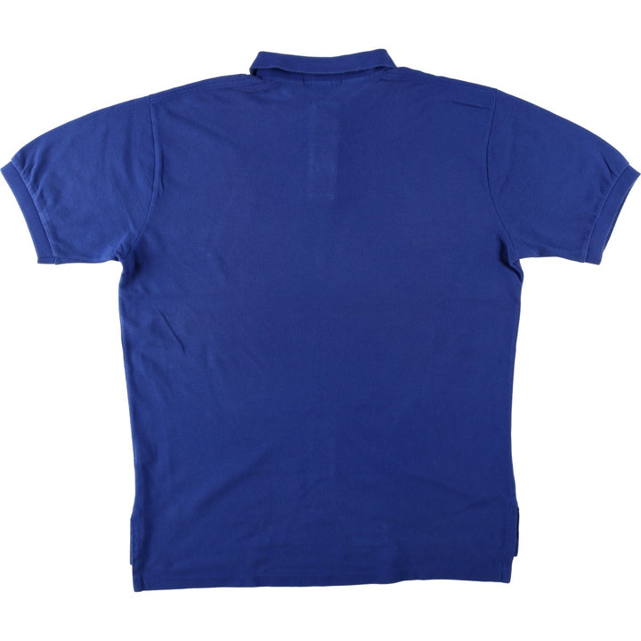 Ralph Lauren POLO by Ralph Lauren short sleeve polo shirt, men's size L cotton blue type Vintage Second Hand