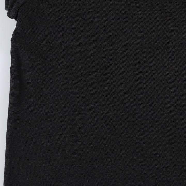 Lacoste (French design) Regular Fit Short-Sleeve Polo Shirt, Men's Size XL (approx.) cotton black type Vintage Second Hand