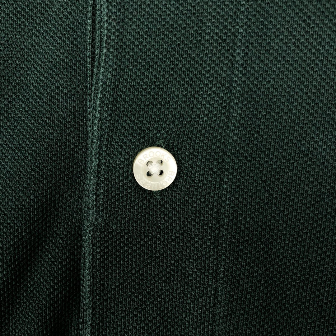 Brooks Brothers Est.1818 Short-Sleeve Polo Shirt, Men's Size XXL (approx.) cotton Green type dark green Vintage Second Hand