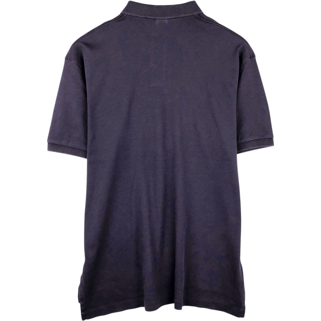 Ralph Lauren POLO by Ralph Lauren short sleeve polo shirt, men's size L cotton navy blue type Vintage Second Hand