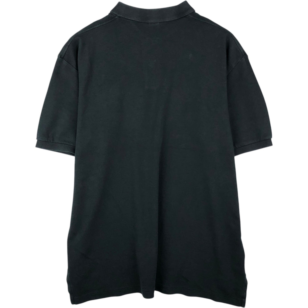 Ralph Lauren POLO by Ralph Lauren short sleeve polo shirt, men's XL size cotton black type Vintage Second Hand