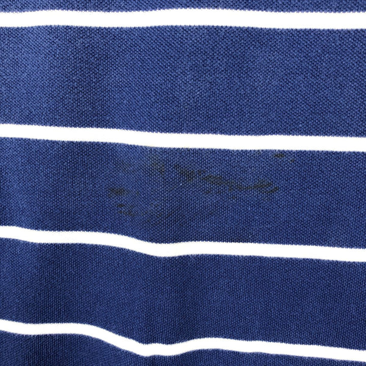 Ralph Lauren POLO by Ralph Lauren short sleeve striped polo shirt, men's size M cotton blue type Vintage Second Hand