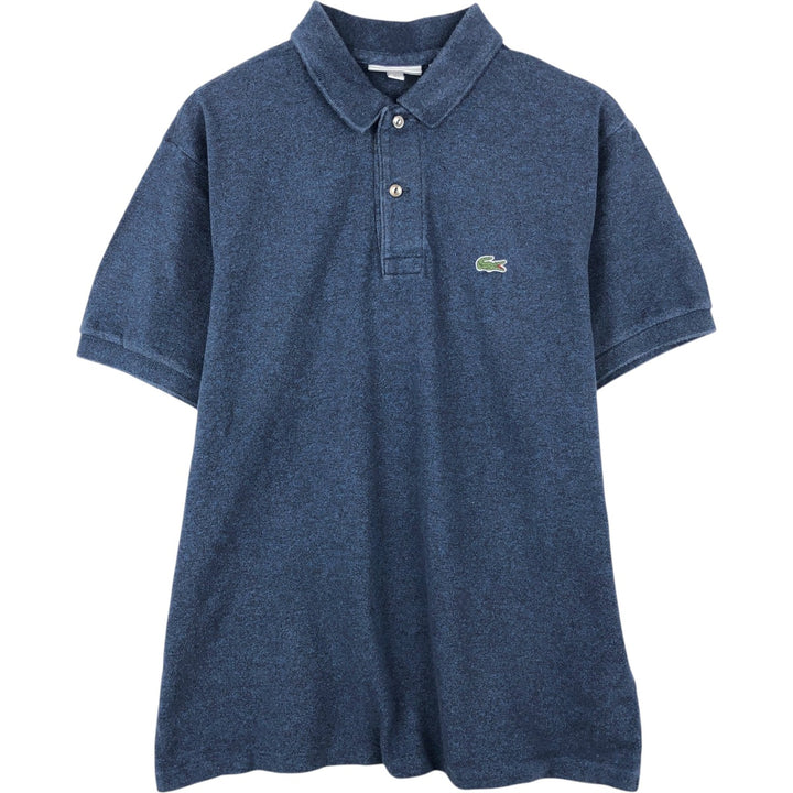 Lacoste Classic Fit short sleeve polo shirt, men's size L cotton navy blue type Vintage Second Hand