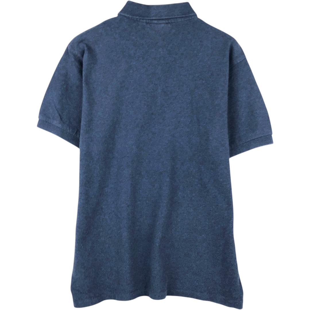 Lacoste Classic Fit short sleeve polo shirt, men's size L cotton navy blue type Vintage Second Hand