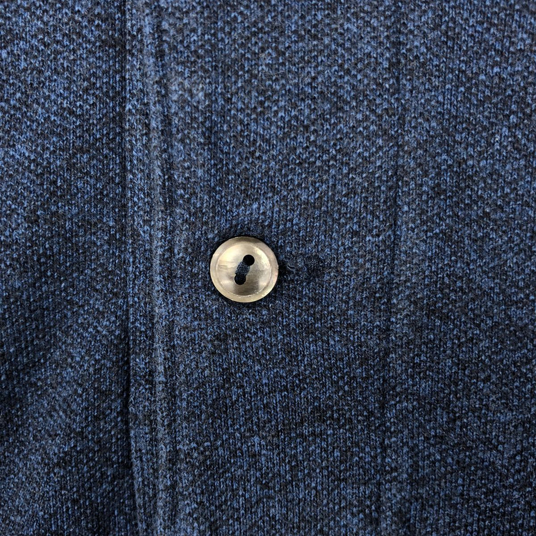 Lacoste Classic Fit short sleeve polo shirt, men's size L cotton navy blue type Vintage Second Hand