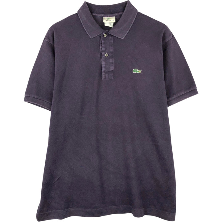 Lacoste LACOSTE French design short sleeve polo shirt size 6 men's XL equivalent cotton navy blue type Vintage Second Hand