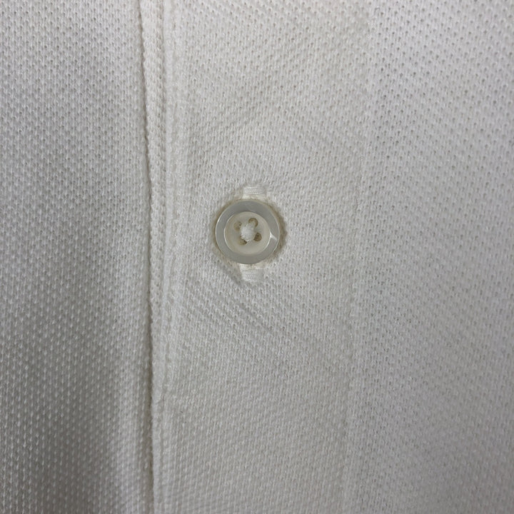 1980'S Brooks Brothers Golden Fleece Short-Sleeve Polo Shirt, Made in USA, Men's Size L (approx.), Vintage cotton white type Vintage Second Hand