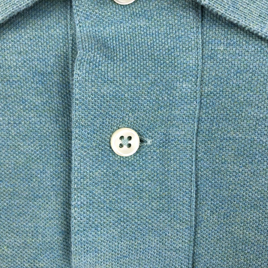 Ralph Lauren POLO by Ralph Lauren CUSTOM FIT short sleeve polo shirt, men's XL size cotton green type yellow green Vintage Second Hand