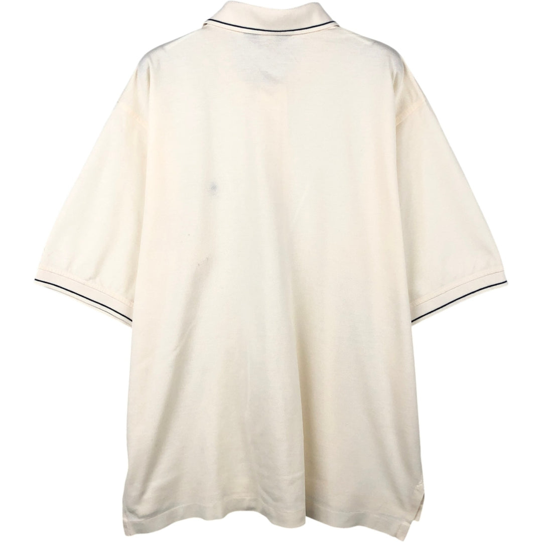 Brooks Brothers ESTABLISHED 1818 Short-Sleeve Polo Shirt, Men's Size L (approx.) Pima Cotton unbleached Vintage Second Hand