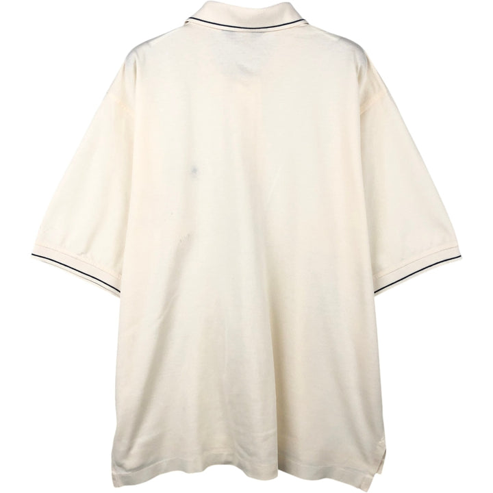 Brooks Brothers ESTABLISHED 1818 Short-Sleeve Polo Shirt, Men's Size L (approx.) Pima Cotton unbleached Vintage Second Hand