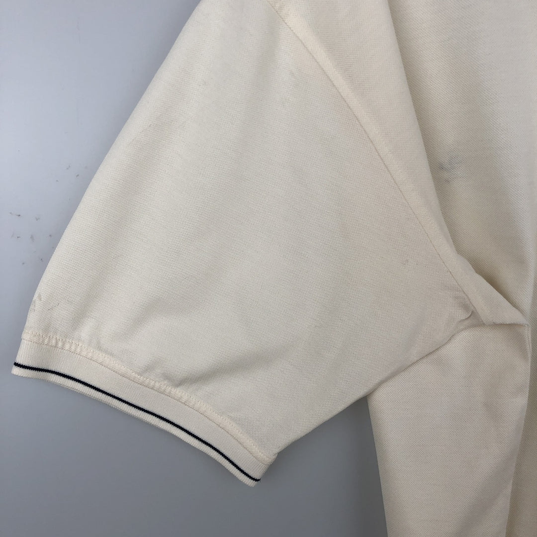 Brooks Brothers ESTABLISHED 1818 Short-Sleeve Polo Shirt, Men's Size L (approx.) Pima Cotton unbleached Vintage Second Hand