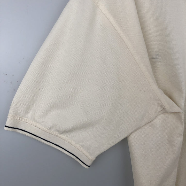 Brooks Brothers ESTABLISHED 1818 Short-Sleeve Polo Shirt, Men's Size L (approx.) Pima Cotton unbleached Vintage Second Hand