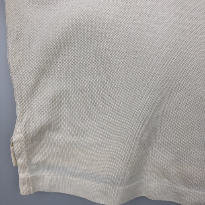 Brooks Brothers ESTABLISHED 1818 Short-Sleeve Polo Shirt, Men's Size L (approx.) Pima Cotton unbleached Vintage Second Hand
