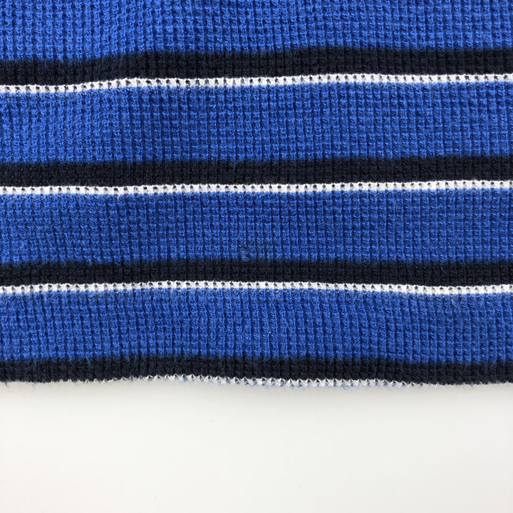 Ralph Lauren POLO by Ralph Lauren Multi-border short sleeve striped polo shirt Men's size L cotton blue type Vintage Second Hand