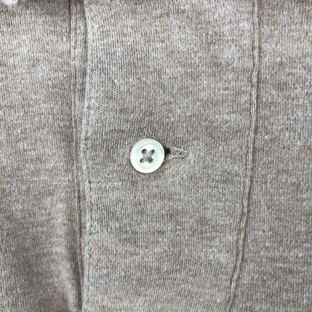 Ralph Lauren POLO by Ralph Lauren short sleeve polo shirt, men's size L cotton beige type brown Vintage Second Hand