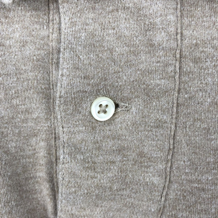 Ralph Lauren POLO by Ralph Lauren short sleeve polo shirt, men's size L cotton beige type brown Vintage Second Hand