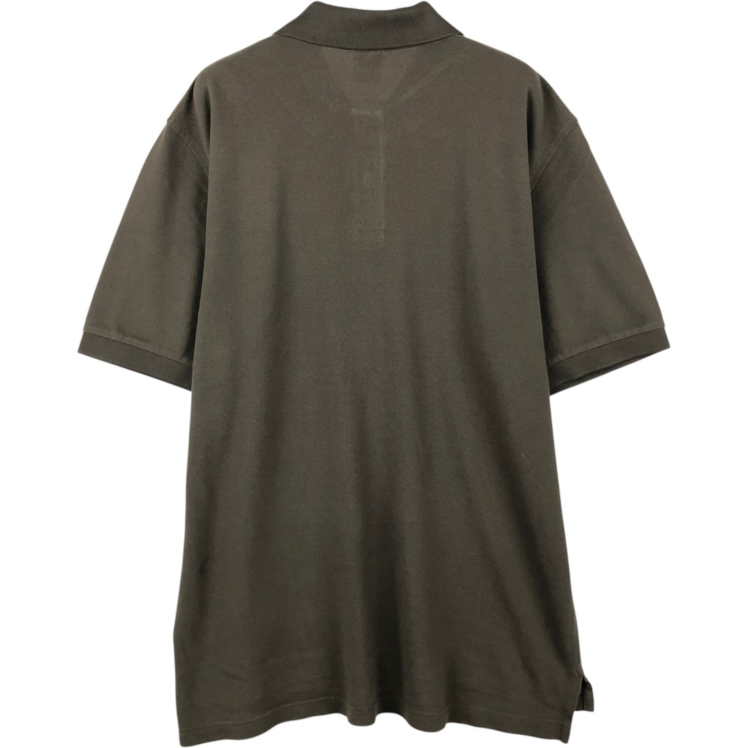 Brooks Brothers Est.1818 Short-Sleeve Polo Shirt, Men's Size L (approx.) cotton Khaki type sage green Vintage Second Hand
