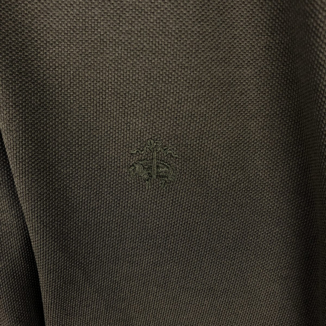 Brooks Brothers Est.1818 Short-Sleeve Polo Shirt, Men's Size L (approx.) cotton Khaki type sage green Vintage Second Hand