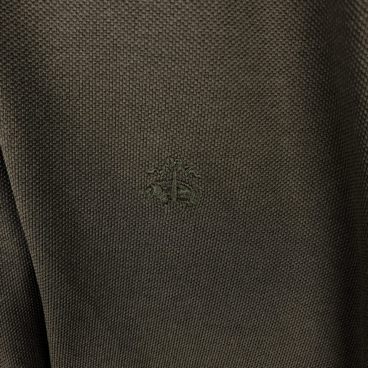 Brooks Brothers Est.1818 Short-Sleeve Polo Shirt, Men's Size L (approx.) cotton Khaki type sage green Vintage Second Hand