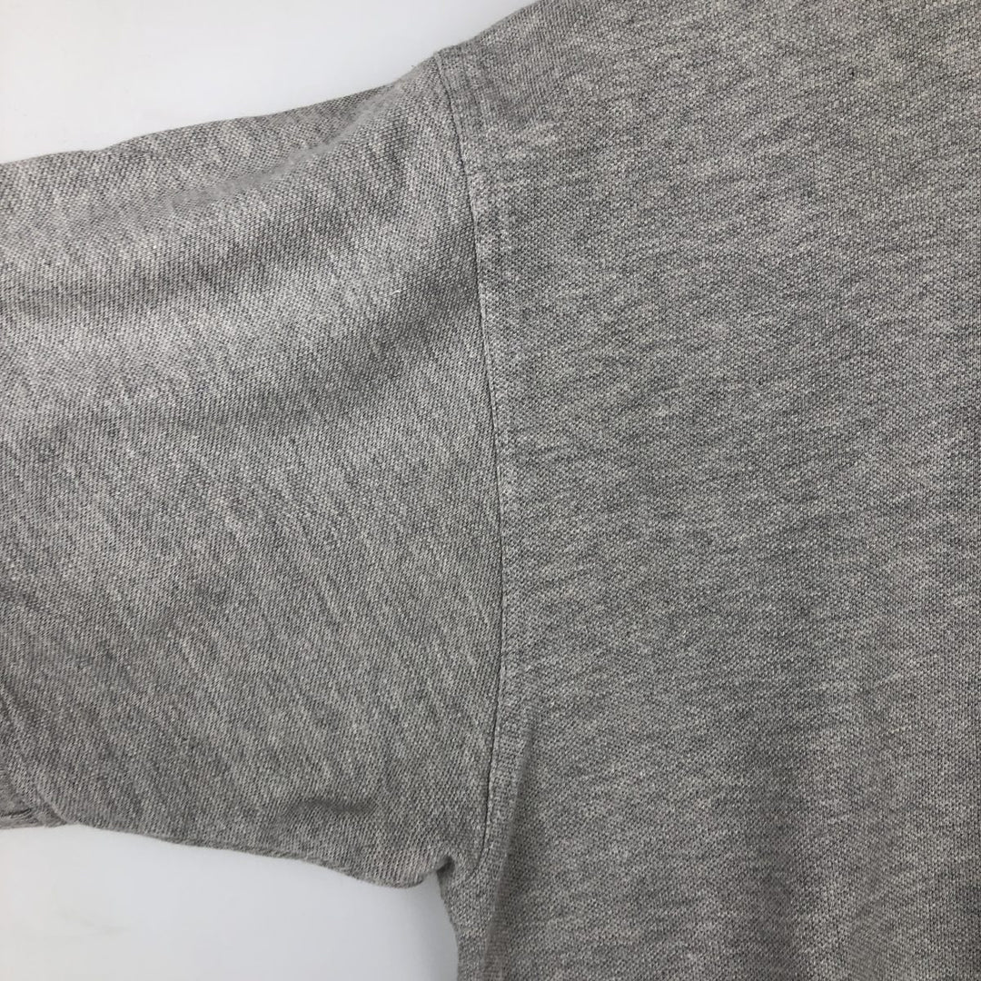 90s-00'S Adidas short-sleeved polo shirt, men's size L equivalent, vintage. cotton gray type Vintage Second Hand