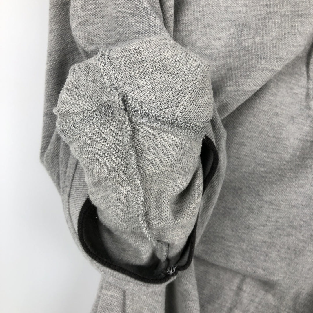 90s-00'S Adidas short-sleeved polo shirt, men's size L equivalent, vintage. cotton gray type Vintage Second Hand