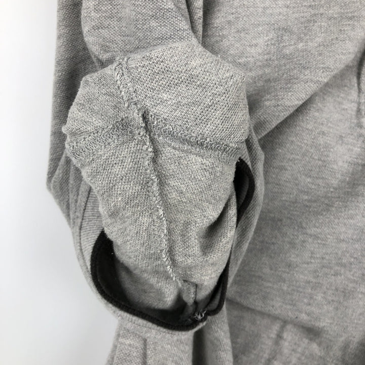 90s-00'S Adidas short-sleeved polo shirt, men's size L equivalent, vintage. cotton gray type Vintage Second Hand