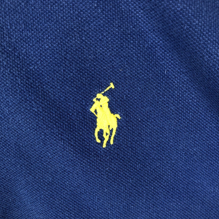Ralph Lauren POLO by Ralph Lauren short sleeve polo shirt, men's XL size cotton blue type Vintage Second Hand