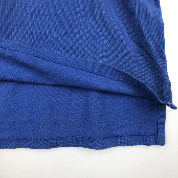 Ralph Lauren POLO by Ralph Lauren short sleeve polo shirt, men's XL size cotton blue type Vintage Second Hand