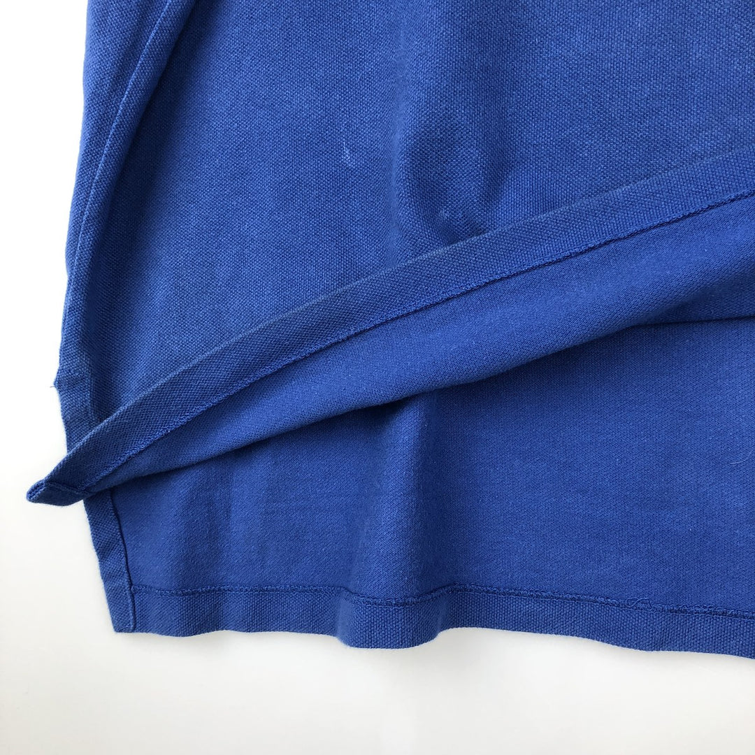 Ralph Lauren POLO by Ralph Lauren short sleeve polo shirt, men's XL size cotton blue type Vintage Second Hand