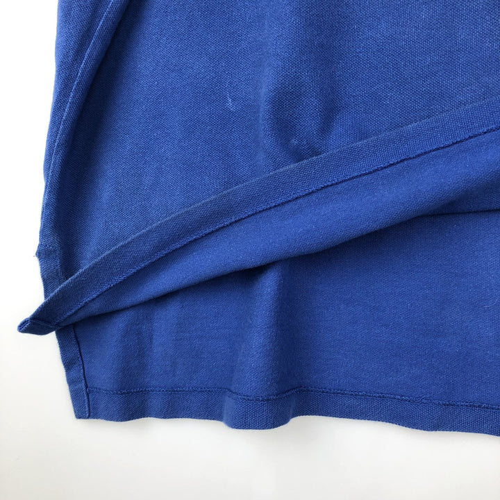 Ralph Lauren POLO by Ralph Lauren short sleeve polo shirt, men's XL size cotton blue type Vintage Second Hand