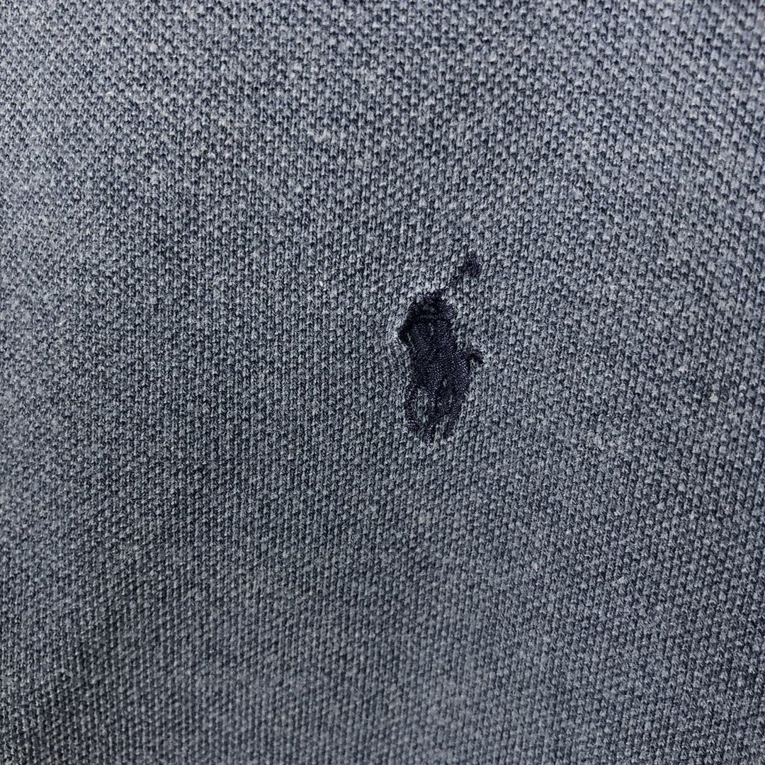 Ralph Lauren POLO by Ralph Lauren short sleeve polo shirt, men's XL size cotton blue type Vintage Second Hand
