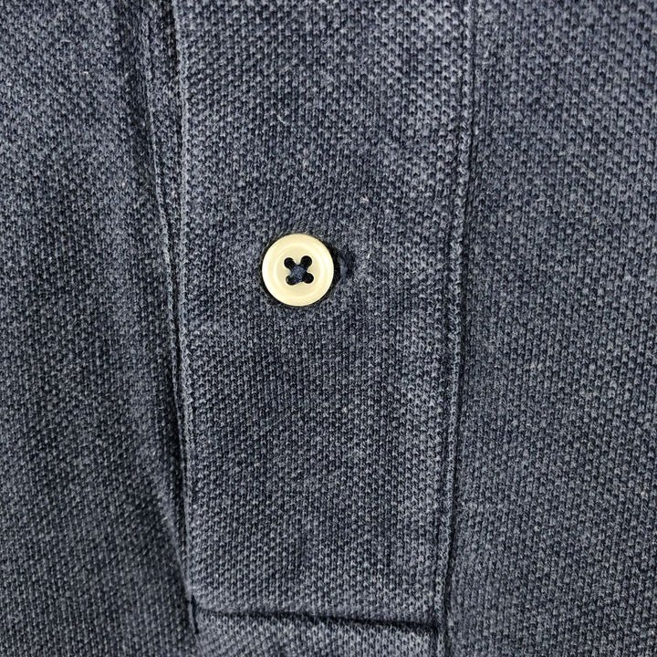 Ralph Lauren POLO by Ralph Lauren short sleeve polo shirt, men's XL size cotton blue type Vintage Second Hand