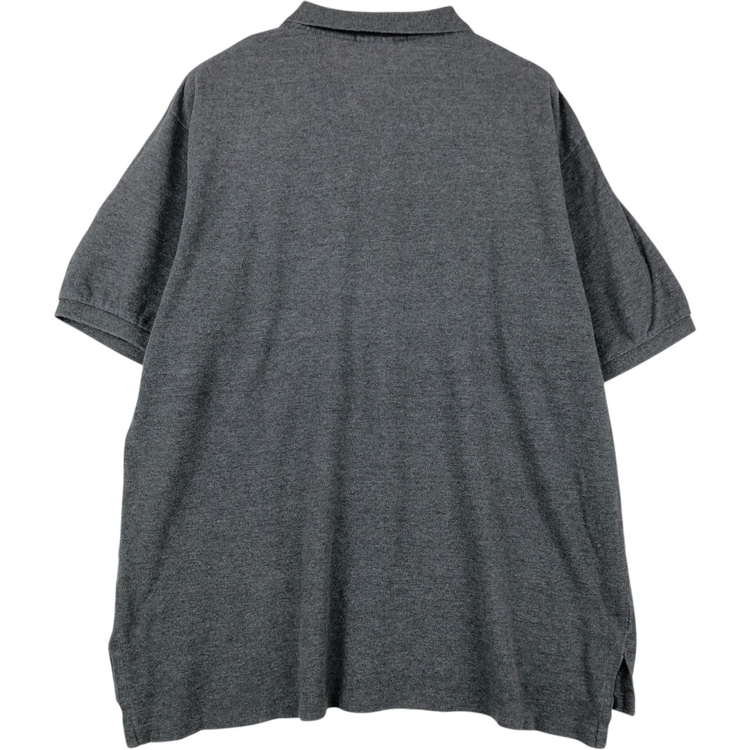 Ralph Lauren POLO by Ralph Lauren short sleeve polo shirt, men's XL size cotton gray type Vintage Second Hand