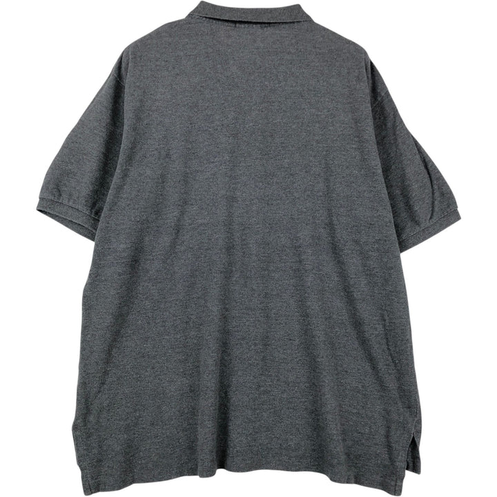 Ralph Lauren POLO by Ralph Lauren short sleeve polo shirt, men's XL size cotton gray type Vintage Second Hand