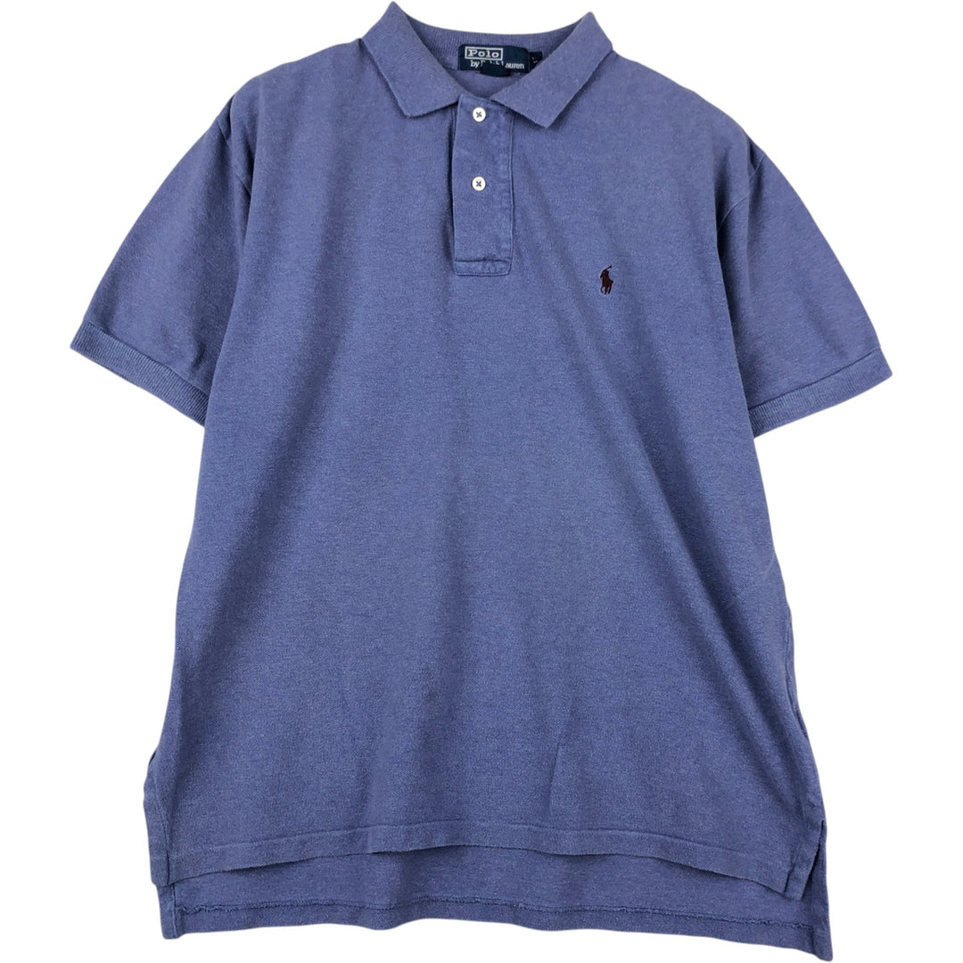Ralph Lauren POLO by Ralph Lauren short sleeve polo shirt, men's size M cotton Purple type blue-purple Vintage Second Hand
