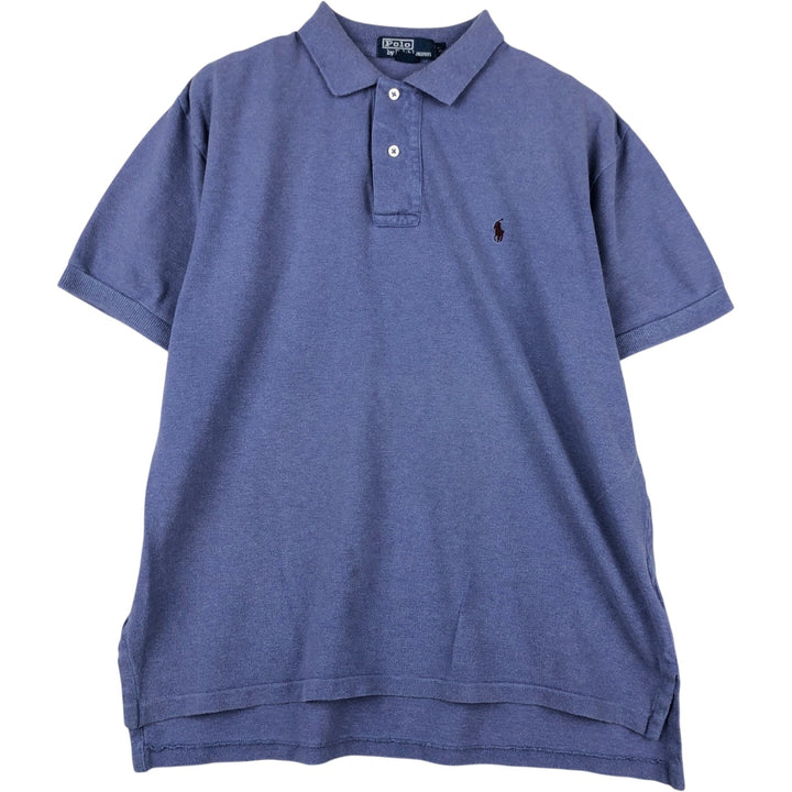 Ralph Lauren POLO by Ralph Lauren short sleeve polo shirt, men's size M cotton Purple type blue-purple Vintage Second Hand