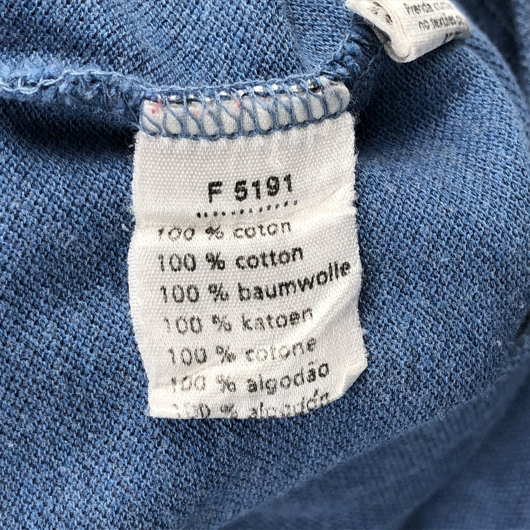 Lacoste LACOSTE Short Sleeve Polo Shirt Size 5 Men's L cotton blue type Vintage Second Hand