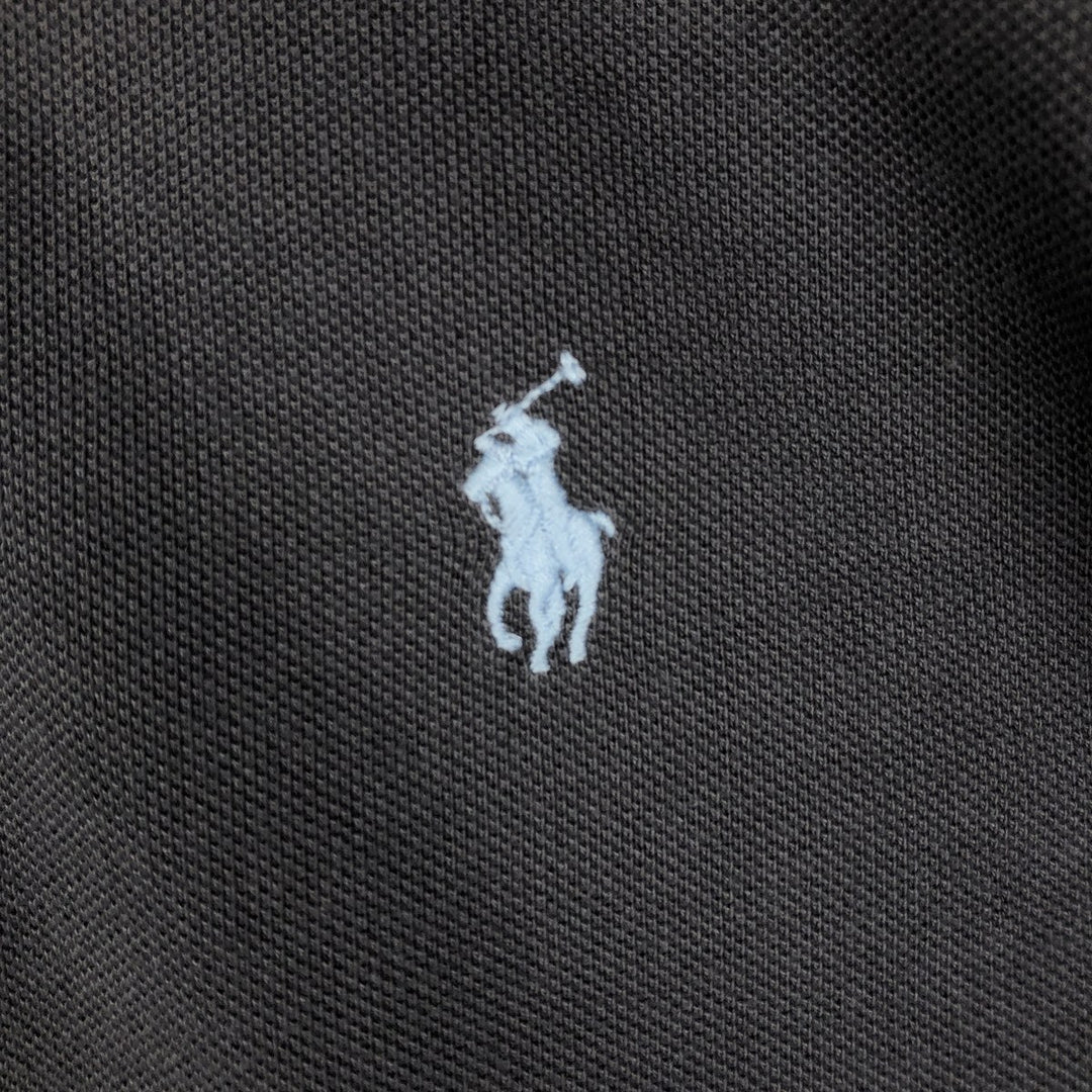 Ralph Lauren POLO by Ralph Lauren short sleeve polo shirt, men's XL size cotton gray type Vintage Second Hand