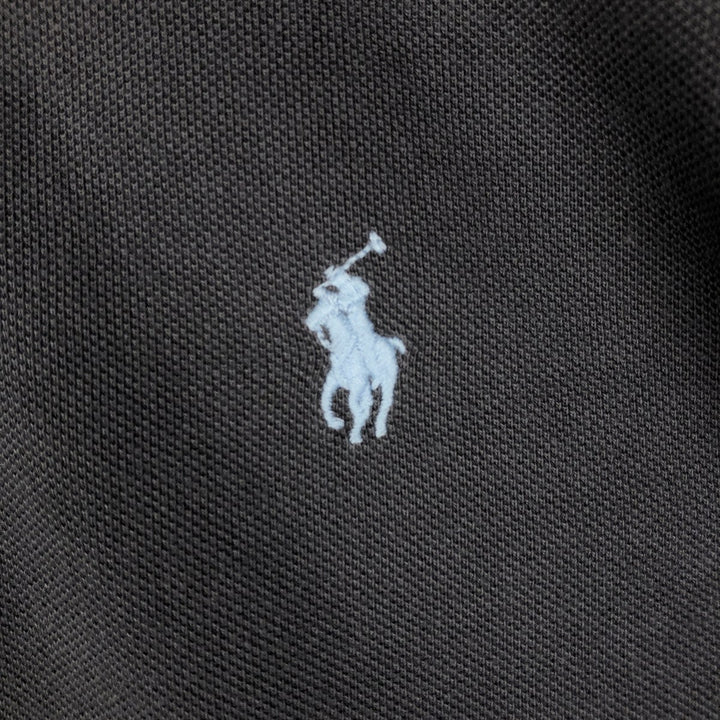 Ralph Lauren POLO by Ralph Lauren short sleeve polo shirt, men's XL size cotton gray type Vintage Second Hand