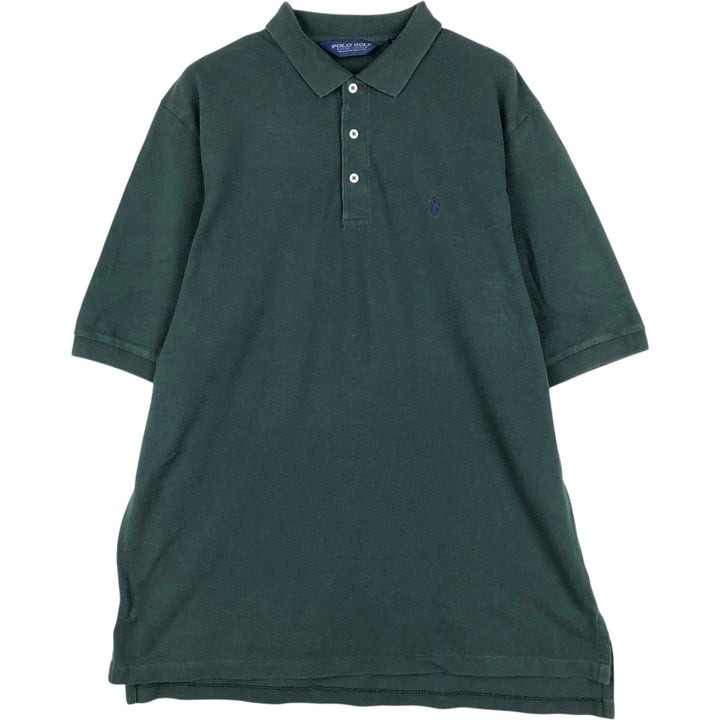 Ralph Lauren POLO GOLF Short Sleeve Polo Shirt Men's XL cotton Green type dark green Vintage Second Hand