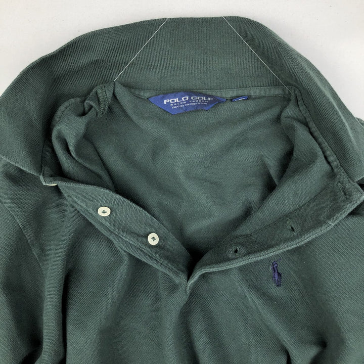 Ralph Lauren POLO GOLF Short Sleeve Polo Shirt Men's XL cotton Green type dark green Vintage Second Hand