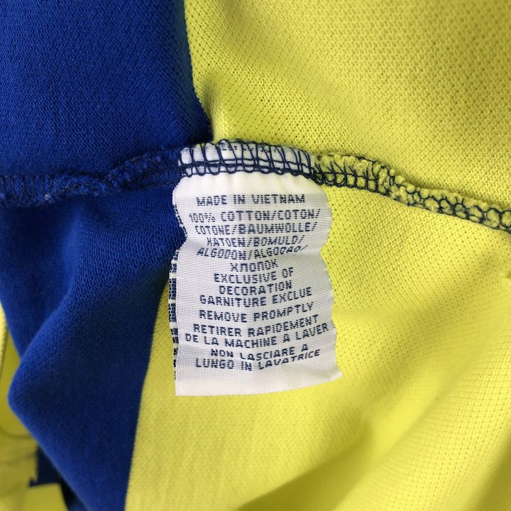 Ralph Lauren POLO RALPH LAUREN CUSTOM FIT short sleeve striped polo shirt men's size L cotton yellow type Vintage Second Hand