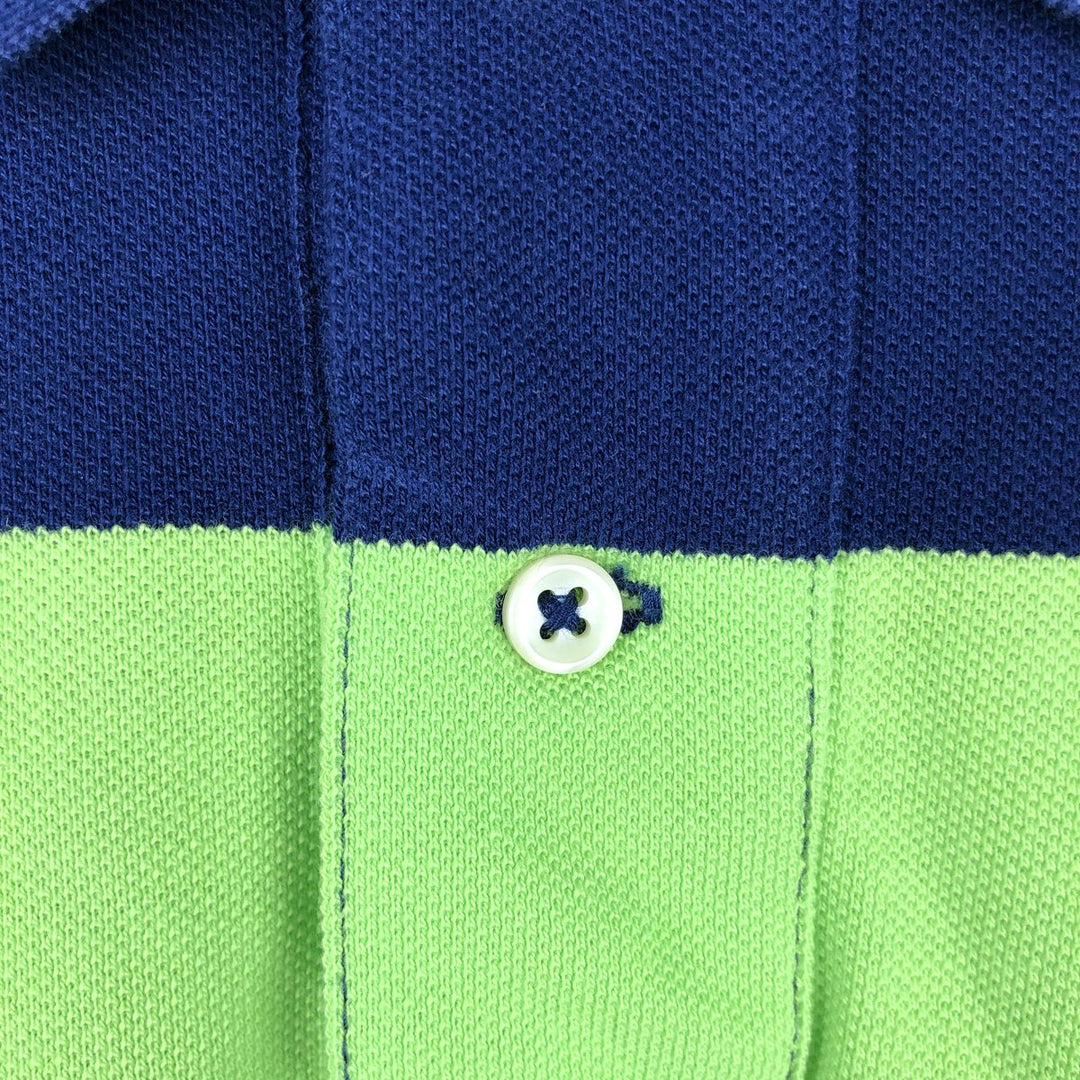 Ralph Lauren POLO RALPH LAUREN CUSTOM FIT short sleeve striped polo shirt men's size L cotton yellow type Vintage Second Hand