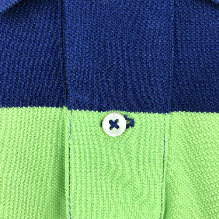 Ralph Lauren POLO RALPH LAUREN CUSTOM FIT short sleeve striped polo shirt men's size L cotton yellow type Vintage Second Hand