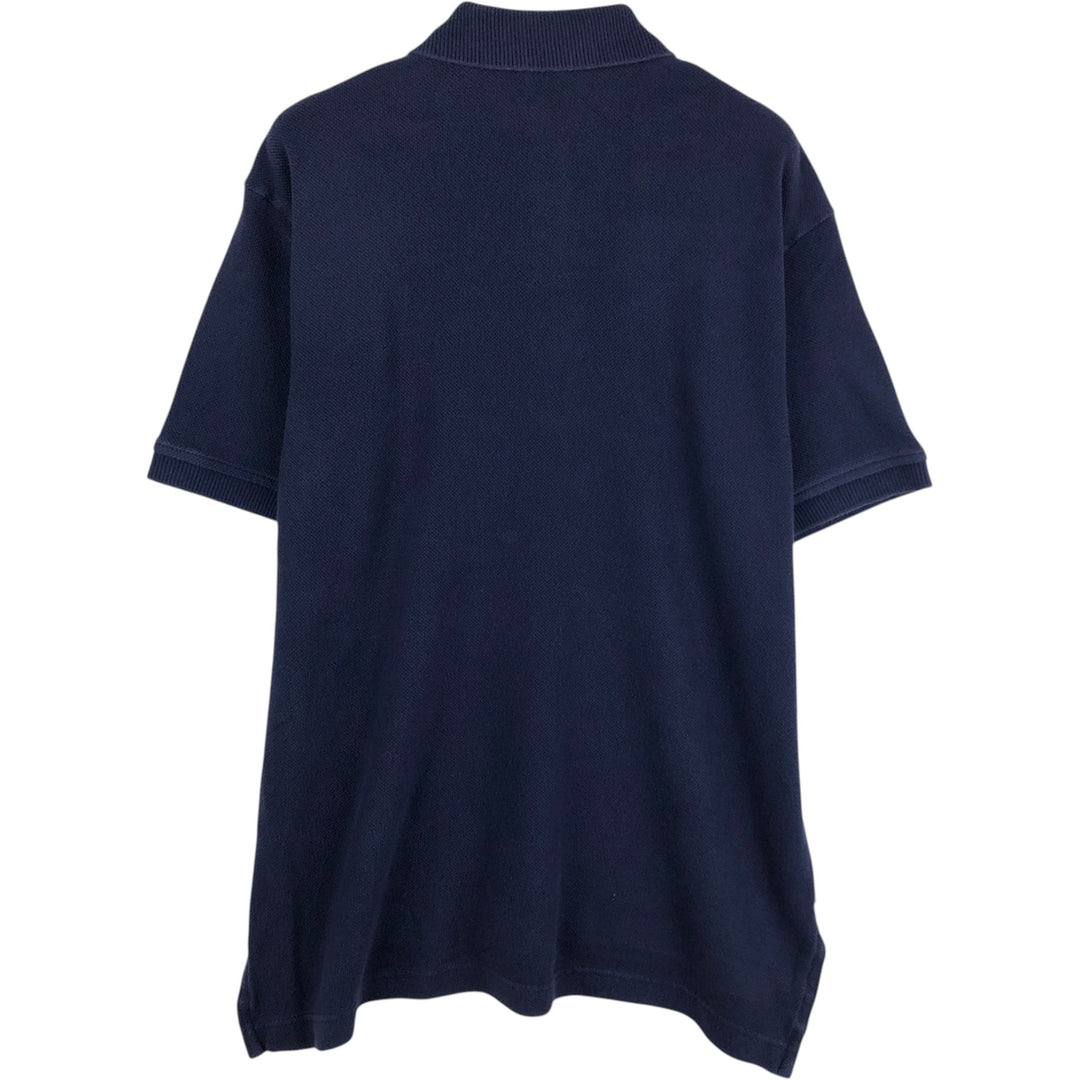 Ralph Lauren POLO SPORT short sleeve polo shirt, men's size M cotton navy blue type Vintage Second Hand