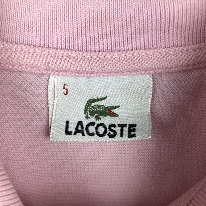 Lacoste short-sleeved polo shirt, made in England, men's size L (approx.) cotton pink type Vintage Second Hand