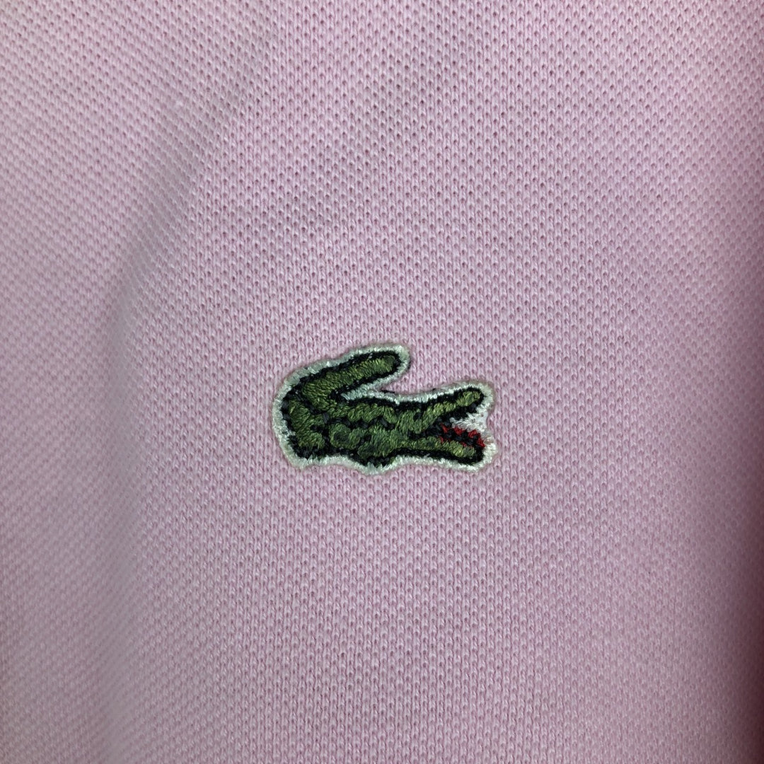 Lacoste short-sleeved polo shirt, made in England, men's size L (approx.) cotton pink type Vintage Second Hand