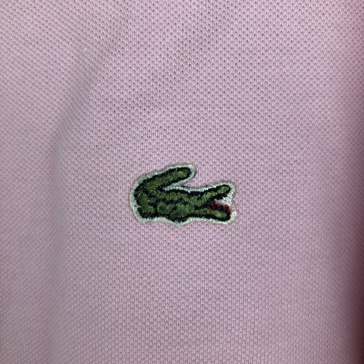 Lacoste short-sleeved polo shirt, made in England, men's size L (approx.) cotton pink type Vintage Second Hand